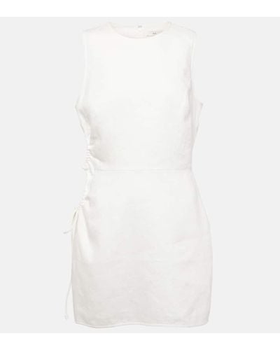 Sir. The Label D'orsay Cutout Linen Minidress - White