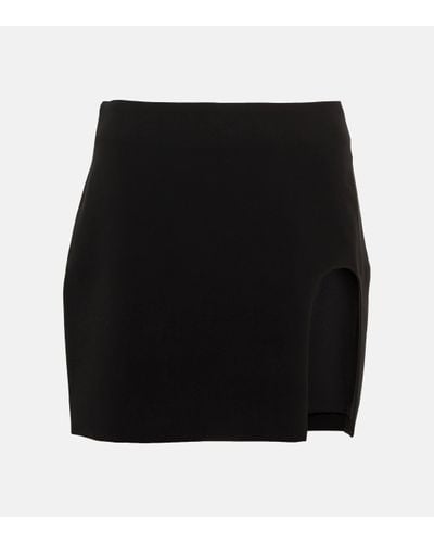 Monot Crepe Miniskirt - Black