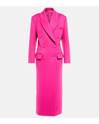 Valentino Mantel aus Wolle und Kaschmir - Pink