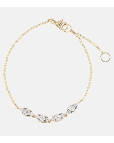 STONE AND STRAND Muse 10kt Gold Bracelet With Diamonds - White