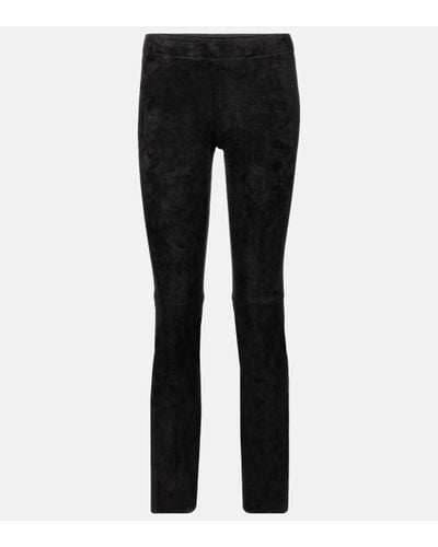 Stouls Jacky Suede Skinny Trousers - Black