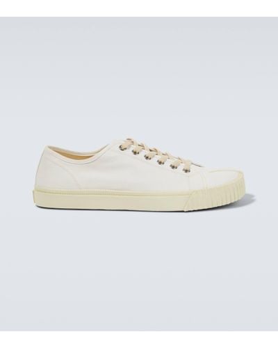 Maison Margiela Baskets Tabi en toile - Blanc