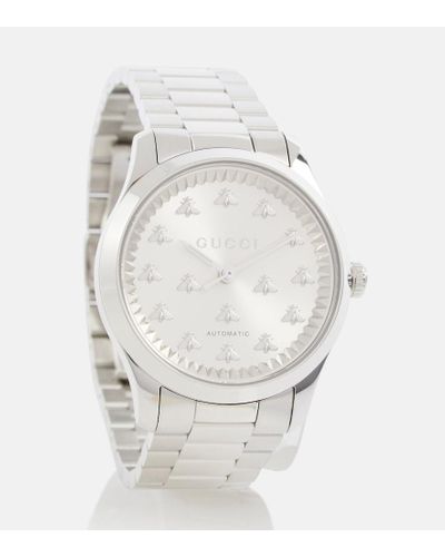 Gucci Uhr G-Timeless aus Edelstahl - Weiß