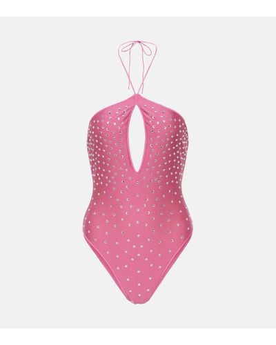 Oséree Verzierter Badeanzug - Pink