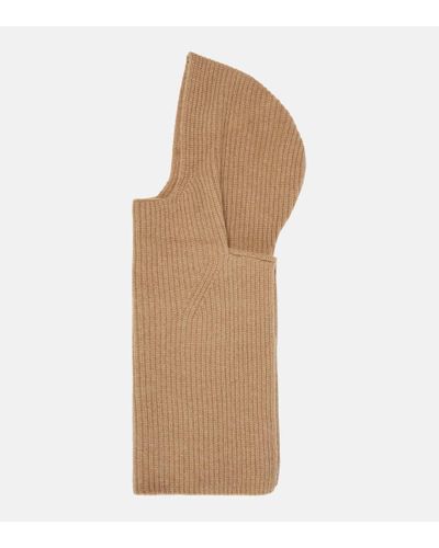 Totême Ribbed-knit Wool And Cashmere Snood - Natural