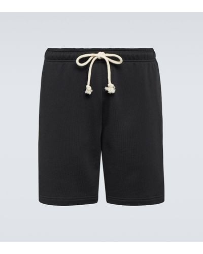 Acne Studios Cotton Fleece Shorts - Black