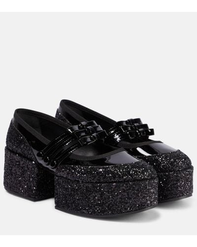 Noir Kei Ninomiya X Repetto zapatos Mary Jane con plataforma - Negro