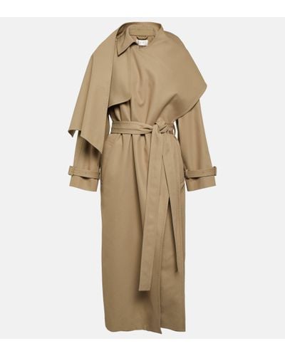 The Row Hellen Cotton-blend Trench Coat - Natural