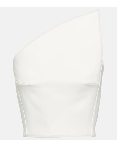 Maticevski One-shoulder Crepe Top - White