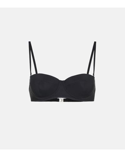 Dolce & Gabbana Top de bikini balconette - Negro