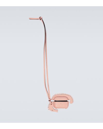 Loewe Etui pour AirPods Paula's Ibiza Seahorse en cuir - Blanc