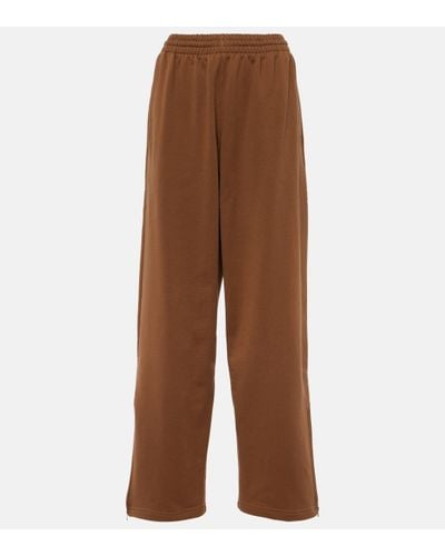 Wardrobe NYC X Hailey Bieber Cotton Jersey Track Trousers - Brown
