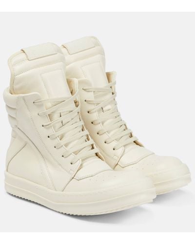 Rick Owens Baskets montantes Geo Basket - Blanc