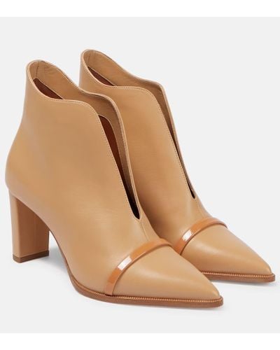 Malone Souliers Clara Leather Ankle Boots - Natural