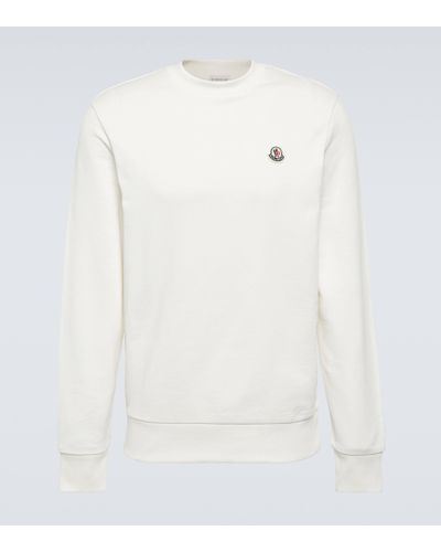 Moncler Cotton Jersey Sweatshirt - White