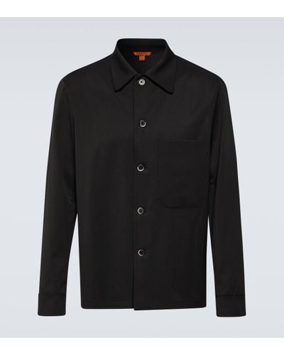 Barena Cedrone Wool Overshirt - Black