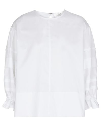 Victoria Beckham Blouse en coton - Blanc