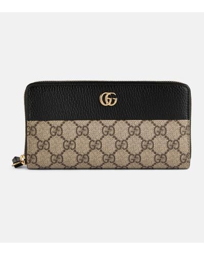 Gucci GG Marmont Brieftasche Mit Rundumreißverschluss - Schwarz