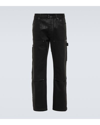 Amiri Wax Carpenter Cotton Cargo Jeans - Black