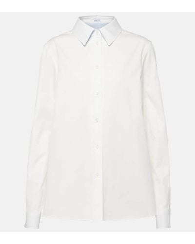 Loewe Hemd aus Baumwolle - Weiß
