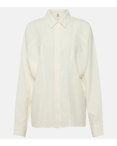 Totême Silk Shirt - White