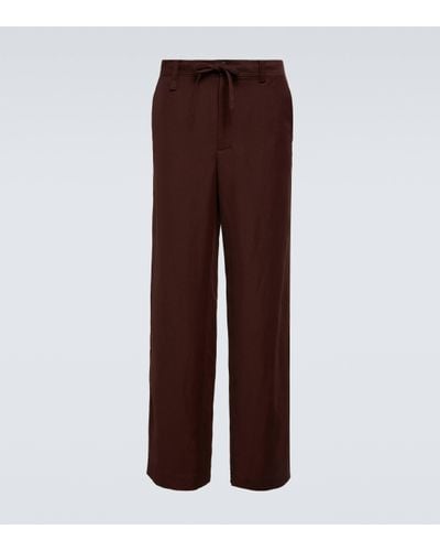 Jacquemus Le Pantalon Meio Straight Trousers - Brown