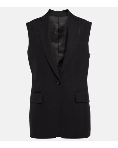 Burberry Gilet in lana vergine - Nero