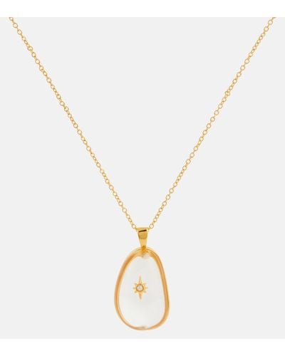 Zimmermann Crystal Pebble Gold-plated Necklace - Metallic