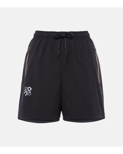 Loewe X On Logo Running Shorts - Black