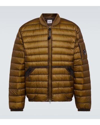 C.P. Company D.d. Shell Down Bomber Jacket - Brown