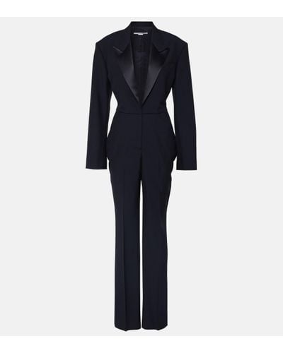 Stella McCartney Combi-pantalon en laine - Bleu