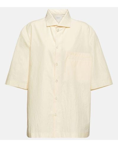 Lemaire Oversized Cotton Shirt - Natural