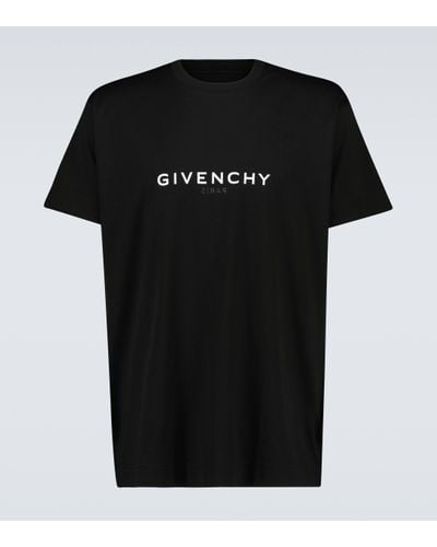 Givenchy T-shirt en coton a logo - Noir