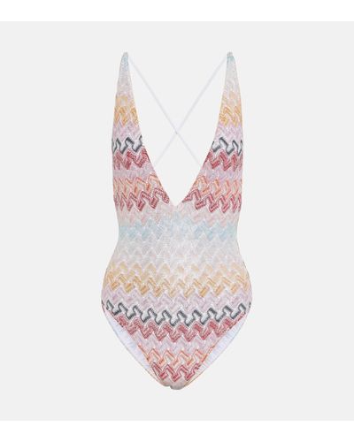 Missoni Zig-zag Swimsuit - Pink