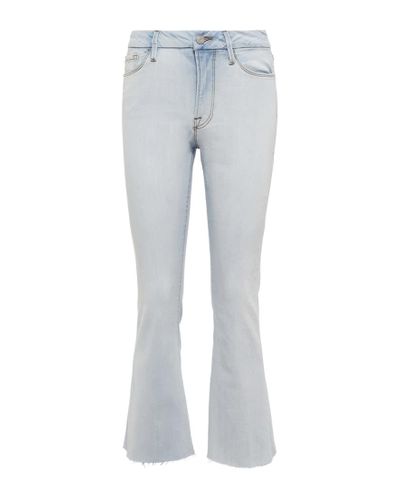 FRAME Mid-Rise Jeans Le Crop Mini Boot - Grau