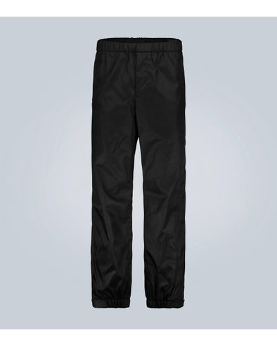 Prada Pantalon de survêtement technique à logo - Noir