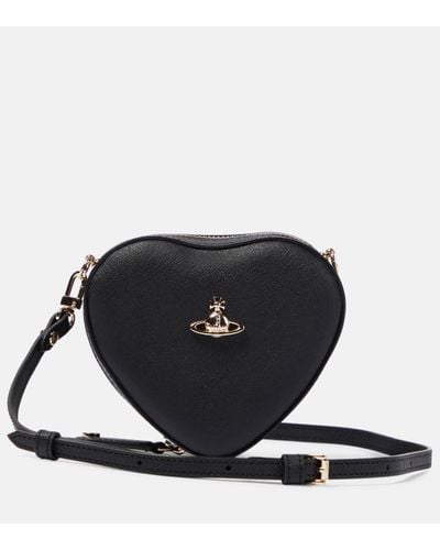 Vivienne Westwood Sac a bandouliere Heart Mini - Noir