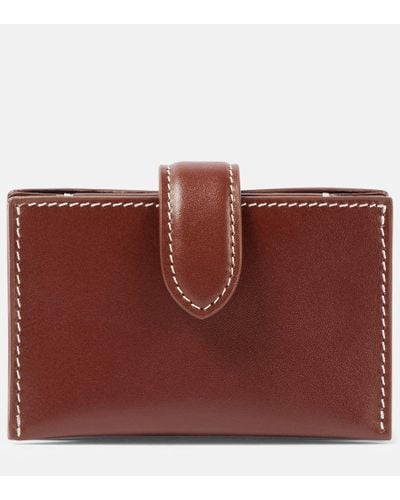 The Row Leather Card Case - Red