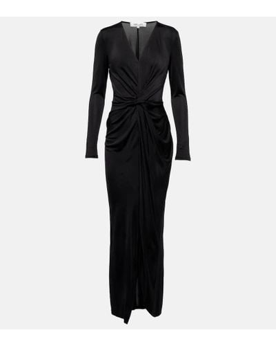 Diane von Furstenberg Mira Jersey Midi Dress - Black