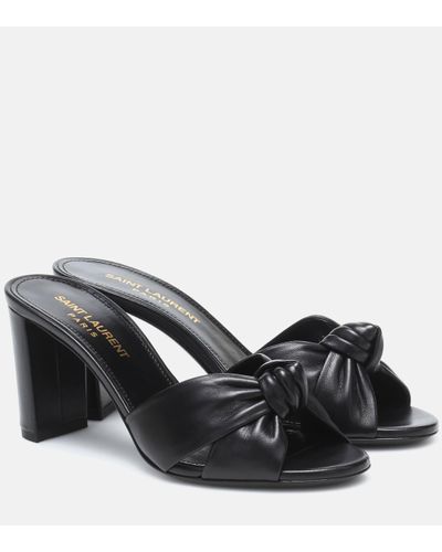 Saint Laurent Bianca 75mm Sandals - Black
