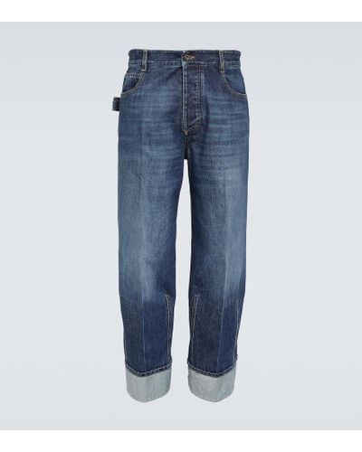 Bottega Veneta Jeans regular a vita media - Blu