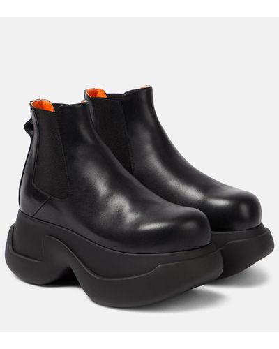 Marni Botas chelsea Aras 23 de piel - Negro