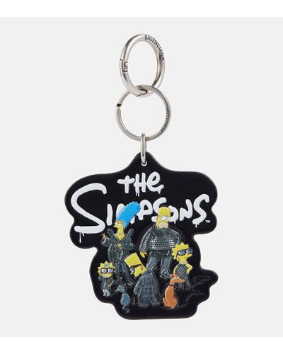 Balenciaga X The Simpsons Tm & © 20th Television Leather Keychain - Multicolor