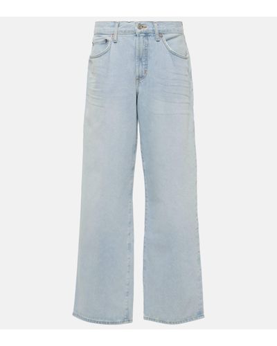 Agolde Fusion Jean Mid-rise Wide-leg Jeans - Blue