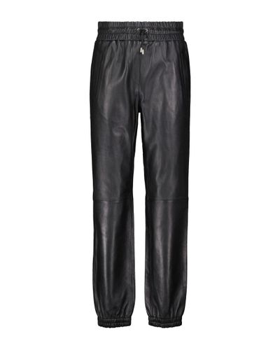 STAND STUDIO Virginia Faux Leather Flare Pant in Black