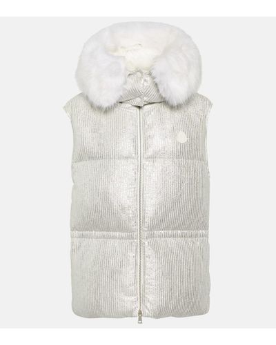 Moncler Chaleco de plumas Mergule - Blanco