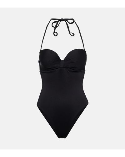 Max Mara Halterneck Swimsuit - Black