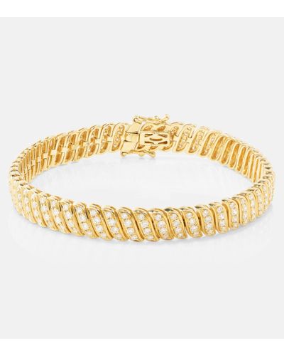 Anita Ko Zoe 18kt Yellow Gold Bracelet With Diamonds - Metallic