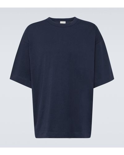 Dries Van Noten T-shirt en coton - Bleu