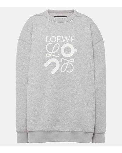 Loewe X On Logo Jersey Sweatshirt - Gray